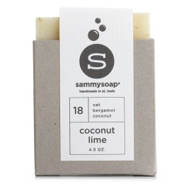 sammysoap All Natural Soap Bar, Coconut Lime