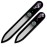 Mont Bleu Premium Set of 2 Crystal Nail Files Hand Decorated with Crystals - in Black Velvet Sleeve - Genuine Czech Tempered Glass - Best Glass Nail Files Kit for Natural Nails