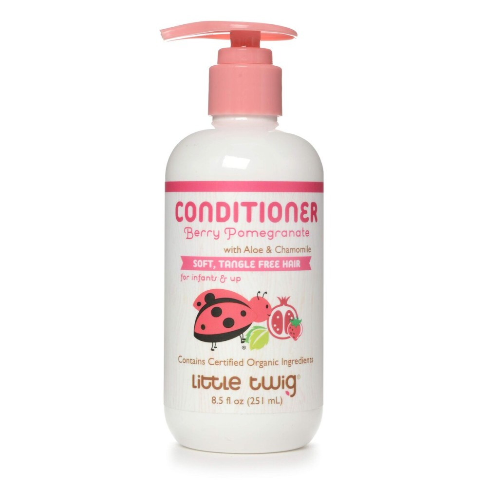 Little Twig Detangling Conditioner, Natural Conditioner with Plant Derived Formula, Hair Conditioner with Essential Oils and Extracts, Suitable for Whole Family, Berry Pomegranate, 8.5 fl oz.