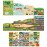 Petit Collage Giant Fold Out Activity Book Roads & Rails, Over 100 Reusable Stickers Ages 3+