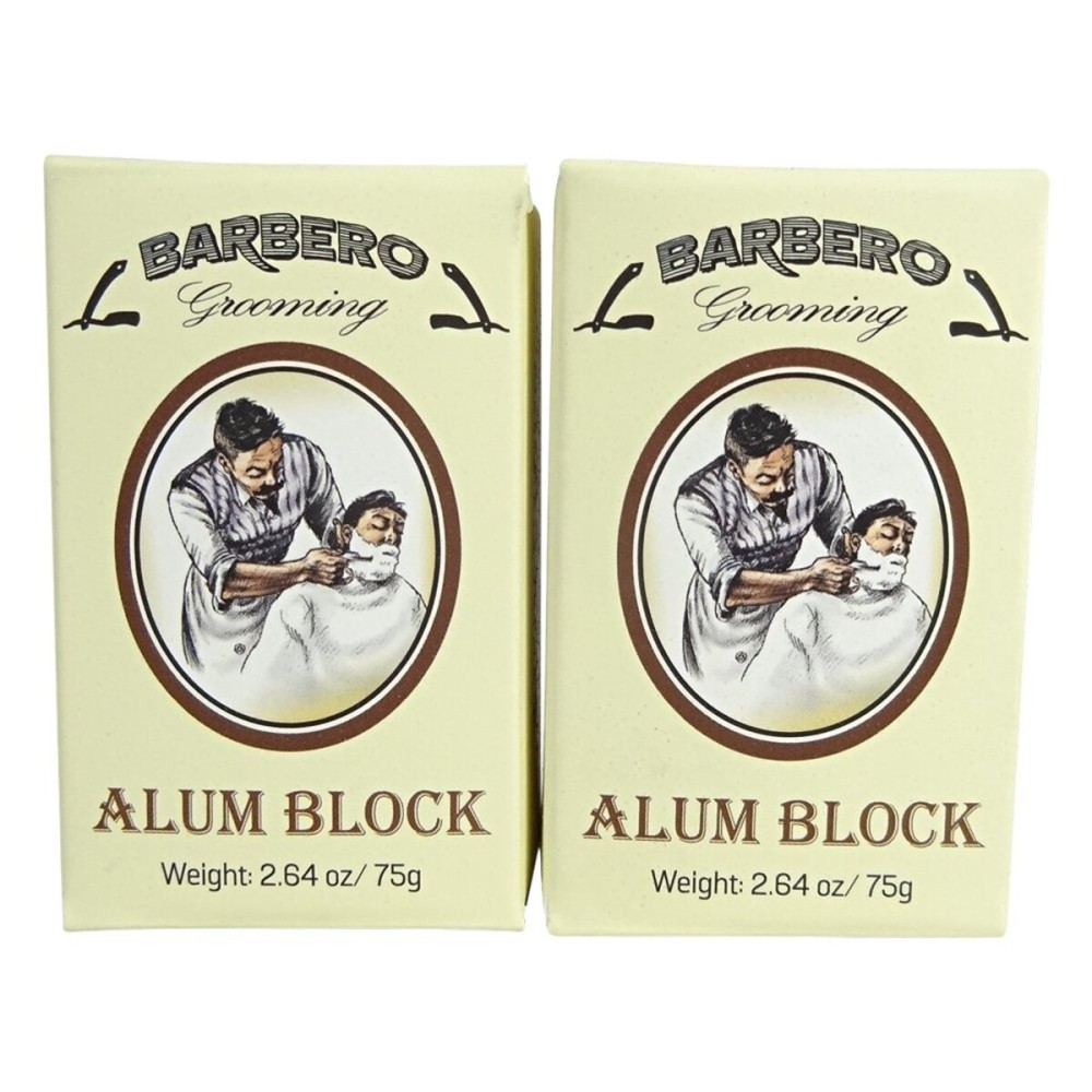 Barbero Alum Block 2.64 oz / 75 g Pack of 2 Barbero Alum Block 2.64 oz / 75 g Pack of 2
