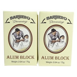 Barbero Alum Block 2.64 oz / 75 g Pack of 2 Barbero Alum Block 2.64 oz / 75 g Pack of 2