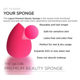 Beauty Sponge Makeup Blender - Latex Free Makeup Sponges for Most Flawless Powder, Cream or Liquid Application Beauty Sponge Makeup Blender - Latex Free Makeup Sponges for Most Flawless Powder, Cream or Liquid Application