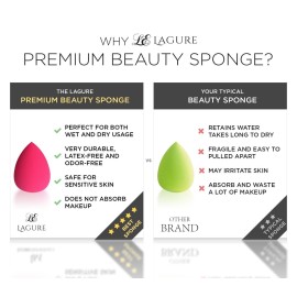 Beauty Sponge Makeup Blender - Latex Free Makeup Sponges for Most Flawless Powder, Cream or Liquid Application Beauty Sponge Makeup Blender - Latex Free Makeup Sponges for Most Flawless Powder, Cream or Liquid Application