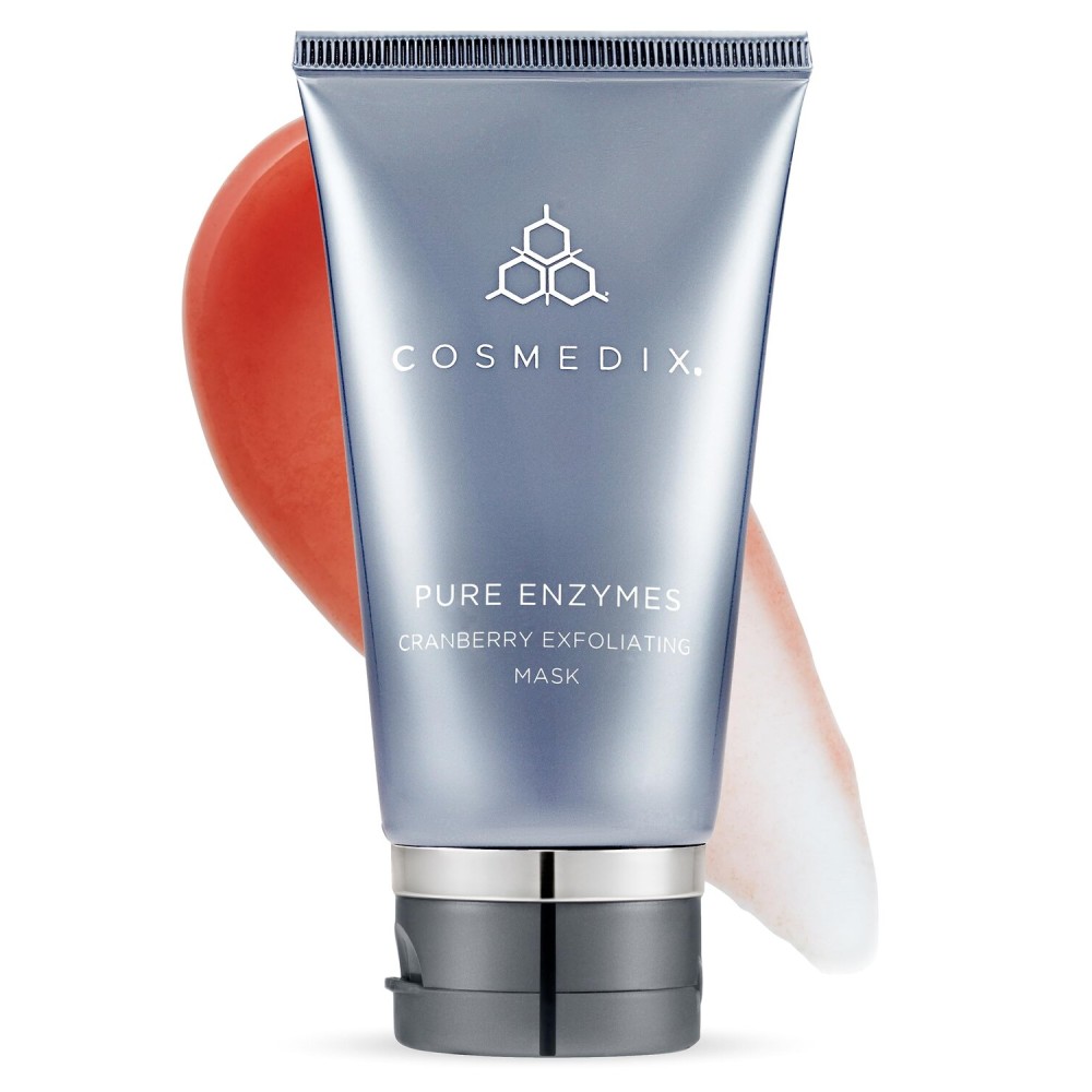COSMEDIX Pure Enzymes Cranberry Exfoliating Mask, Gently Exfoliates Dry Skin, Helps Smooth Skin Texture, L-Lactic Acid & Cranberry Enzymes, Cruelty Free COSMEDIX Pure Enzymes Cranberry Exfoliating Mask, Gently Exfoliates Dry Skin, Helps Smooth Skin Texture, L-Lactic Acid & Cranberry Enzymes, Cruelty Free