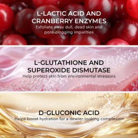 COSMEDIX Pure Enzymes Cranberry Exfoliating Mask, Gently Exfoliates Dry Skin, Helps Smooth Skin Texture, L-Lactic Acid & Cranberry Enzymes, Cruelty Free COSMEDIX Pure Enzymes Cranberry Exfoliating Mask, Gently Exfoliates Dry Skin, Helps Smooth Skin Texture, L-Lactic Acid & Cranberry Enzymes, Cruelty Free