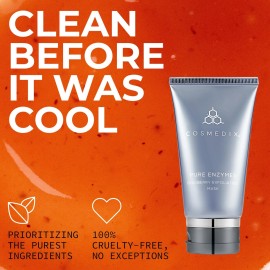 COSMEDIX Pure Enzymes Cranberry Exfoliating Mask, Gently Exfoliates Dry Skin, Helps Smooth Skin Texture, L-Lactic Acid & Cranberry Enzymes, Cruelty Free COSMEDIX Pure Enzymes Cranberry Exfoliating Mask, Gently Exfoliates Dry Skin, Helps Smooth Skin Texture, L-Lactic Acid & Cranberry Enzymes, Cruelty Free