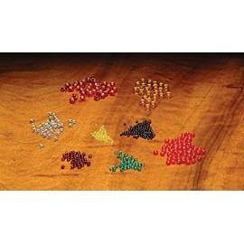 Hareline Tyers Glass Beads Small Iridescent Crystal