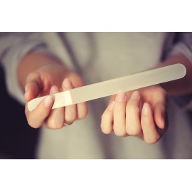 Mont Bleu Large Professional Glass Nail File - Genuine Czech Tempered Glass - Handmade in Czech Republic - Best Crystal Nail File for Natural Nails Mont Bleu Large Professional Glass Nail File - Genuine Czech Tempered Glass - Handmade in Czech Republic - Best Crystal Nail File for Natural Nails