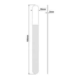 Mont Bleu Large Professional Glass Nail File - Genuine Czech Tempered Glass - Handmade in Czech Republic - Best Crystal Nail File for Natural Nails Mont Bleu Large Professional Glass Nail File - Genuine Czech Tempered Glass - Handmade in Czech Republic - Best Crystal Nail File for Natural Nails