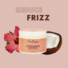 Shea Moisture Coconut & Hibiscus Curl Enhancing Smoothie, 12 Ounce (Pack of 3)