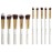 Lagure Premium Kabuki Makeup Brush Set - The Perfect Makeup Brushes for Your Eyeshadow, Contour Kit, Blush, Foundation, Concealer, Face Powder - Includes Cosmetic Brush Guide