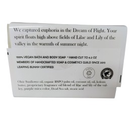 WFG WATERFALL GLEN SOAP COMPANY, LLC, Dream to Fly bath soap, lilac and lily of the valley with kokum butter