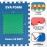 EVA Foam Mat Tiles 4-Pack - 16 SQ FT Interlocking Padding for Playroom or Gym Flooring - Workout Mat or Baby Playmat by Stalwart (Multicolor)