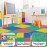 EVA Foam Mat Tiles 4-Pack - 16 SQ FT Interlocking Padding for Playroom or Gym Flooring - Workout Mat or Baby Playmat by Stalwart (Multicolor)