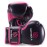 Sanabul Essential Gel Boxing Gloves for Men & Women, Kickboxing MMA, Muay Thai Gloves and Heavy Bag Training Punching & Sparring, Black/Pink 8 oz