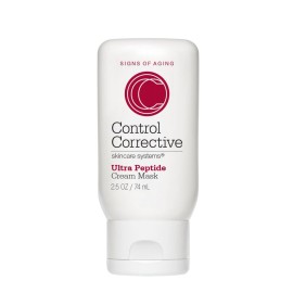CONTROL CORRECTIVE Ultra Peptide Cream Mask, 2.5 Oz - Advanced Peptide, Retinol & Lactic Acid Anti Aging Mask, Revitalize Collagen & Elastin Production To Smooth Skin, Restores Plumpness & Hydration