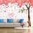 Giant Huge Pink Cherry Tree Wall Decals Cute Cartoon Removable Large Tree Lovely Heart Shape Wall Sticker Peel Stick for Kids Girls Bedroom Livingroom TV Background