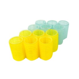 Large Self-Grip Hair Roller Assorted Colors (Pink, Yellow, Blue, Green) (Large)