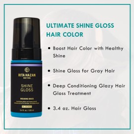 Rita Hazan Ultimate True Color Shine Gloss - Boost Hair Color with Healthy Shine - Shine Gloss for Gray Hair - Deep Conditioning Glazy Hair Gloss Treatment - 3.4 oz. Hair Gloss Rita Hazan Ultimate True Color Shine Gloss - Boost Hair Color with Healthy Shine - Shine Gloss for Gray Hair - Deep Conditioning Glazy Hair Gloss Treatment - 3.4 oz. Hair Gloss