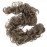 CAISHA Hairpiece Hair Wrap Heat-resistant Synthetic Fibres Curly Messy Updo Ash Brown HW15