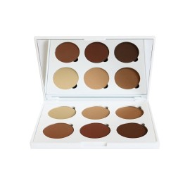 Lagure Minerals Powder Contour Kit - Premium Bronzer and Contour Palette for Flawless Highlighting and Contouring - Step-by-Step Contour Guide Included Lagure Minerals Powder Contour Kit - Premium Bronzer and Contour Palette for Flawless Highlighting and Contouring - Step-by-Step Contour Guide Included