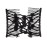 LOVEF Fashion Jewelry Hand-Beaded Wild Magic Hair Comb Hair Accessories Hair Beauty Decoration (Black)