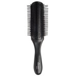 Diane Nylon Pin Styling Hairbrush for Detangling, Separating, Shaping, and Defining Wet or Curly Hair, Heat-Resistant, Anti-Static, Hair Care Essential, Black