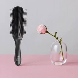 Diane Nylon Pin Styling Hairbrush for Detangling, Separating, Shaping, and Defining Wet or Curly Hair, Heat-Resistant, Anti-Static, Hair Care Essential, Black