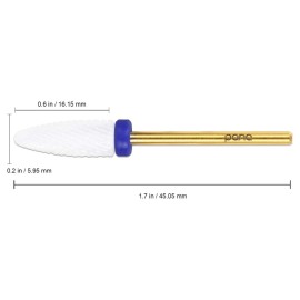 Pana Professional Ceramic White Flame Cone Shaped Bit Nail Drill 3/32 Shank Size (Medium, Flame Bit) Pana Professional Ceramic White Flame Cone Shaped Bit Nail Drill 3/32 Shank Size (Medium, Flame Bit)