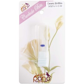 PANA 3/32 Under Nail Cleaner Ceramic White Nail Drill Bit for Manicure, Pedicure, and Acrylic (Grit: Medium - M, 1pc) PANA 3/32 Under Nail Cleaner Ceramic White Nail Drill Bit for Manicure, Pedicure, and Acrylic (Grit: Medium - M, 1pc)