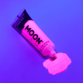 Moon Glow - Blacklight Neon UV Hair Gel - 0.67oz Intense Pink - Temporary wash out hair color - Spike and Glow! Moon Glow - Blacklight Neon UV Hair Gel - 0.67oz Intense Pink - Temporary wash out hair color - Spike and Glow!