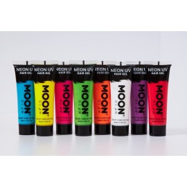Moon Glow - Blacklight Neon UV Hair Gel - 0.67oz Intense Pink - Temporary wash out hair color - Spike and Glow! Moon Glow - Blacklight Neon UV Hair Gel - 0.67oz Intense Pink - Temporary wash out hair color - Spike and Glow!
