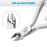 Cuticle Nipper with Cuticle Pusher-Professional Grade Stainless Steel Cuticle Remover & Cutter-Durable Manicure and Pedicure Tool-Beauty Tool Perfect for Fingernails and Toenails