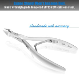 Cuticle Nipper with Cuticle Pusher-Professional Grade Stainless Steel Cuticle Remover & Cutter-Durable Manicure and Pedicure Tool-Beauty Tool Perfect for Fingernails and Toenails