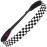 Hipsy Women\'s Adjustable NO SLIP Checkerboard Wide Fashion Headband (Wide Black & White)