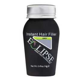ECLIPSE Hair Fibers Grey for Thinning Hair for Women & Men to Conceal Hair Loss in 15 Seconds - 100% Undetectable Hair Building Fibers, 15g