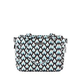 JuJuBe Be Classy Structured Multi-Functional Diaper Bag/Purse, Onyx Collection - Black Diamond