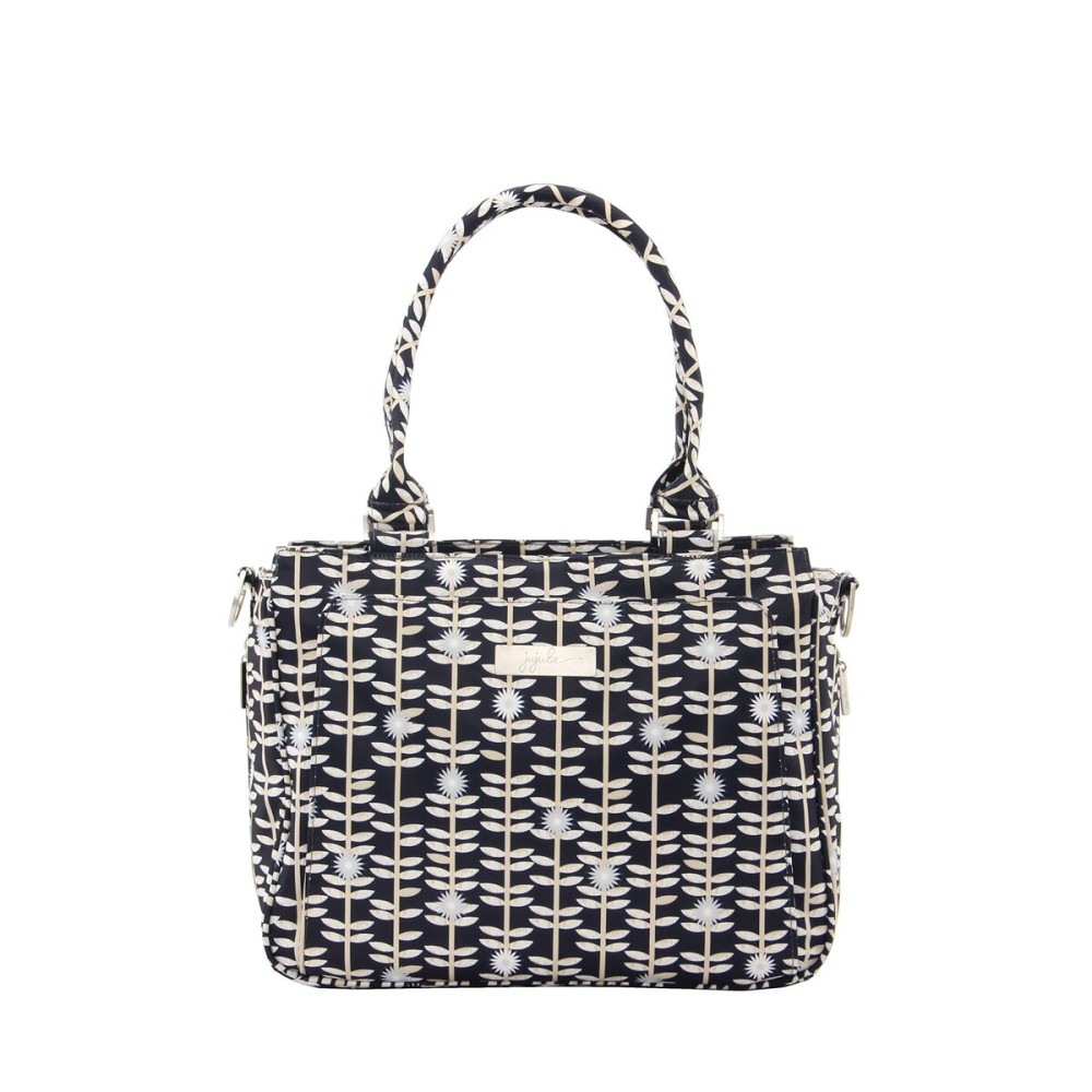JuJuBe Be Classy Structured Multi-Functional Diaper Bag/Purse, Classic Collection - Dandy Lines