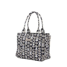 JuJuBe Be Classy Structured Multi-Functional Diaper Bag/Purse, Classic Collection - Dandy Lines