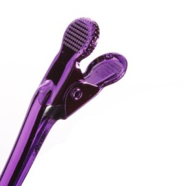 AKOAK 12 Pcs/Pack Professional Hairdressing Salon Hair Styling Stainless Steel Hairdressing Duck Bill Alligator Clips Fashion Styling ToolsBlue