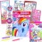 My Little Pony Coloring Book with Take-N-Play Set - 96-Page Coloring Book, My Little Pony Stickers, and Markers