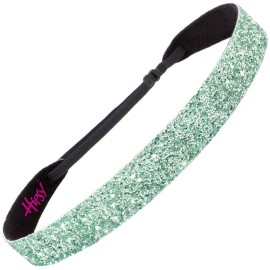 Hipsy Adjustable Non Slip Wide Bling Glitter Cute Fashion Headband for Women Girls & Teens (Seafoam) Hipsy Adjustable Non Slip Wide Bling Glitter Cute Fashion Headband for Women Girls & Teens (Seafoam)