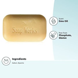 Soap Works Emu Oil Soap Bar 110G One Bar