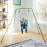 Sportspower My 1st Toddler Swing - Heavy-Duty Baby Indoor/Outdoor Swing Set with Safety Harness, Blue, 52L x 55W x 47H