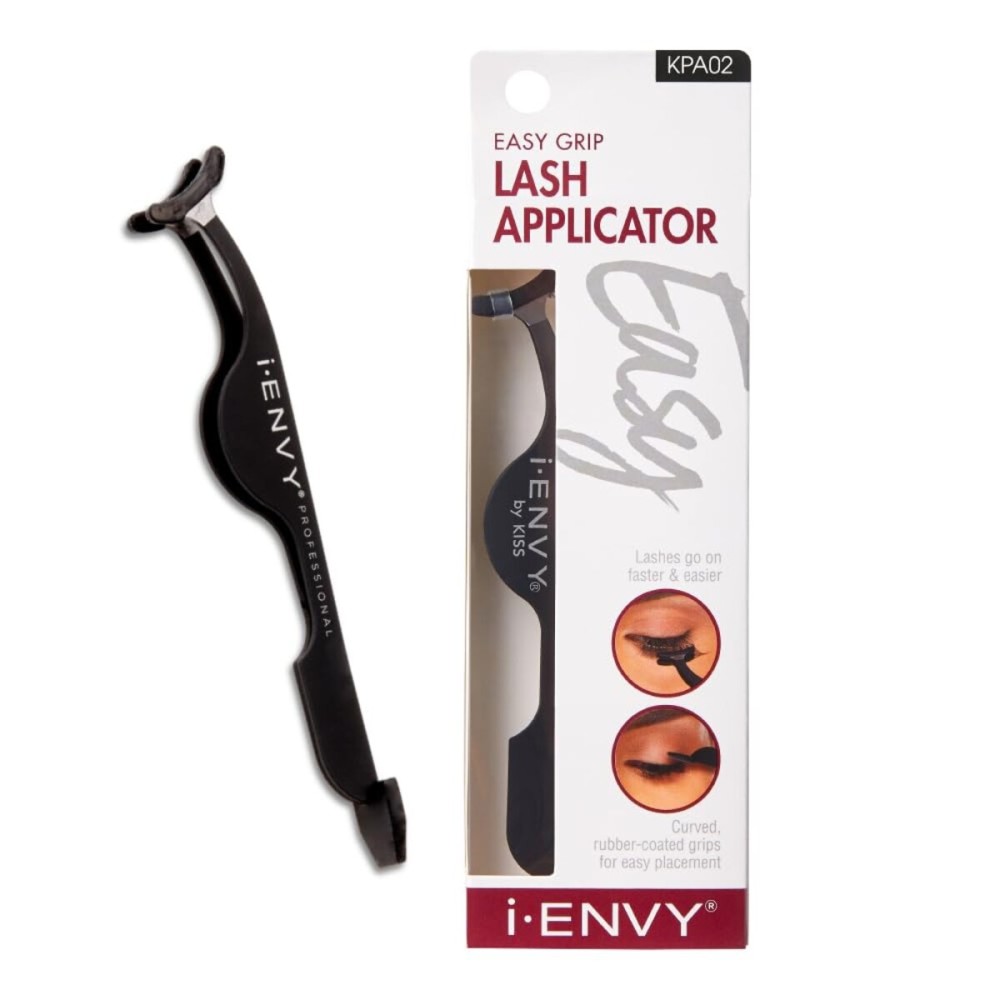 iENVY by Kiss Lash Applicator Tool, DIY Fales Eyelashes Extension Tweezers, Ease of Use & Grip, Fake Cluster Strip Lashes Remover Clip Tweezers Nipper (Black) iENVY by Kiss Lash Applicator Tool, DIY Fales Eyelashes Extension Tweezers, Ease of Use & Grip, Fake Cluster Strip Lashes Remover Clip Tweezers Nipper (Black)