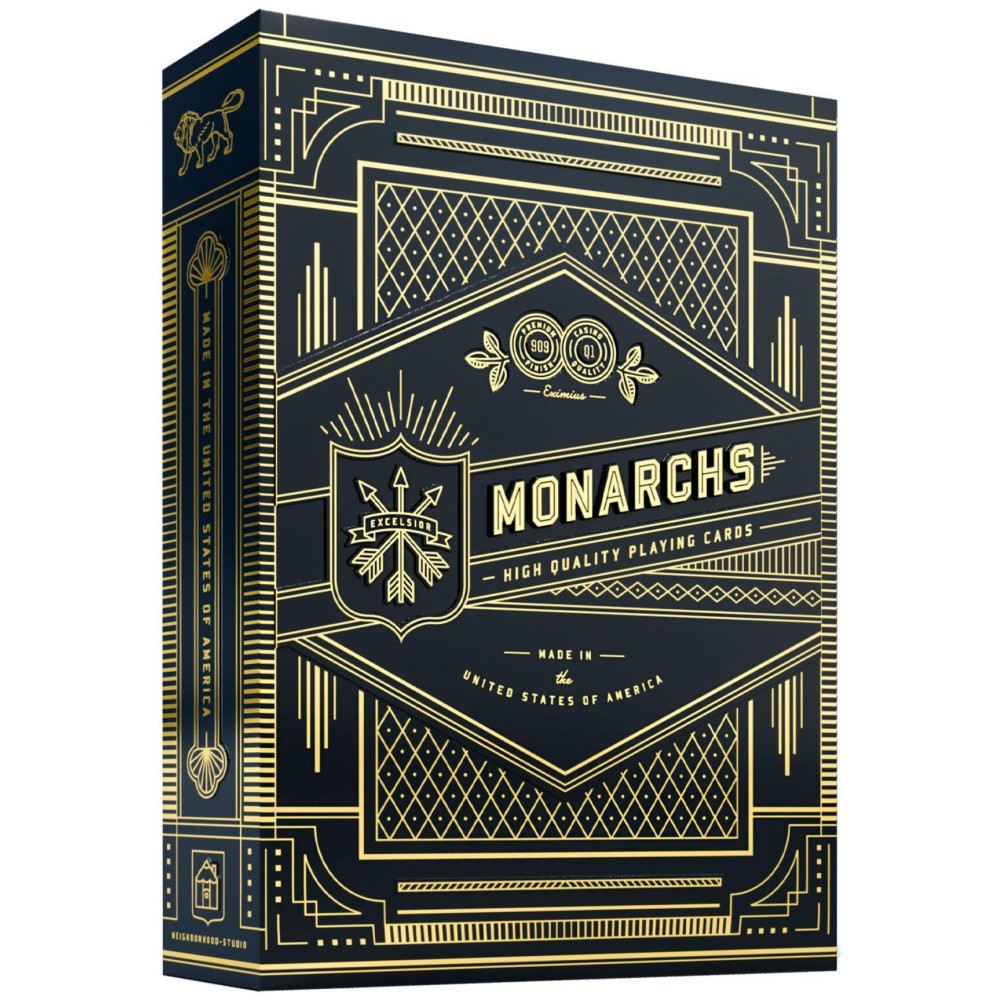 Monarch Playing Cards by theory11 , Blue, 3.5 x 2.5-Inch