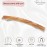 Parcelona French Long and Thin Large 4 Beige Brown Celluloid Automatic Hair Clip for Girls Strong Hold No Slip Grip Hair Claw Clips for Women, Made in France