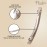 Parcelona French Long and Thin Large 4 Beige Brown Celluloid Automatic Hair Clip for Girls Strong Hold No Slip Grip Hair Claw Clips for Women, Made in France
