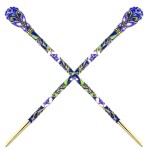 Fashion & Lifestyle 2 Count Hair Decor Chinese Traditional Style Hair Sticks Shawl Pins Picks Pics Forks for Women Girls Hair Updo Making Accessory 6 with Butterfly, Blue